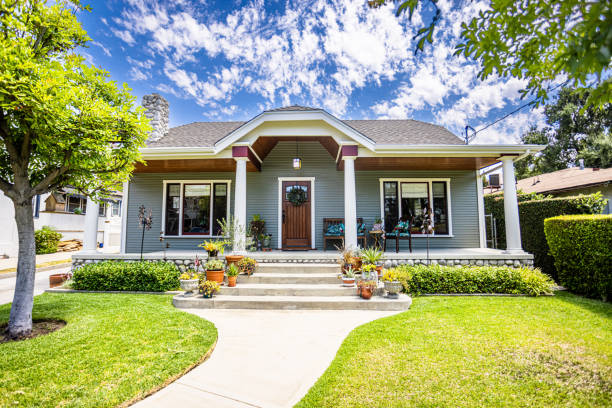 How Landscaping Increases Home Value in Dallas - Beautifully maintained home with lawn and plants