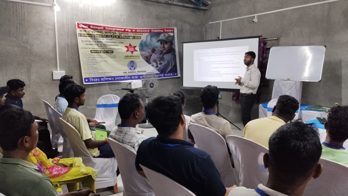 Indoor practical training session at B-TECH FARMWALA