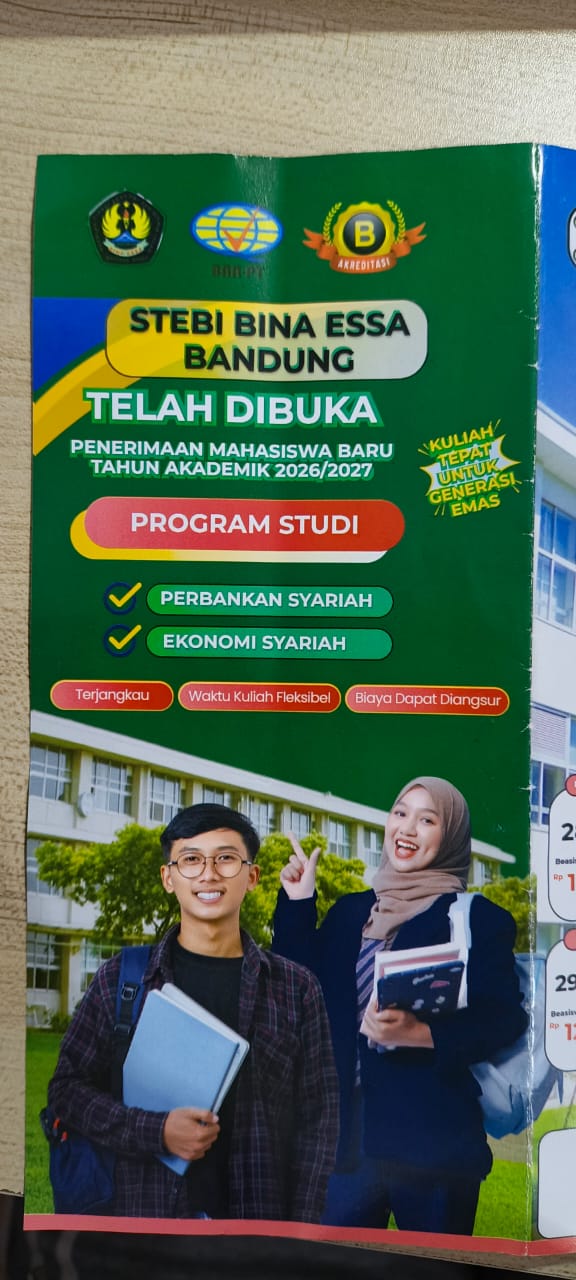 Brosur Penerimaan Mahasiswa Baru STEBI Bina Essa Bandung 2026/2027