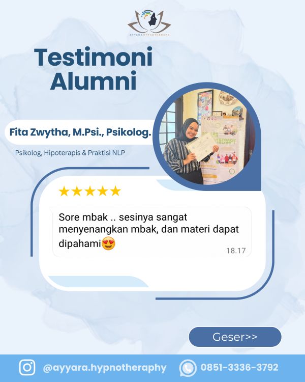 Testimoni Fita Zwytha, M.Psi., Psikolog.
