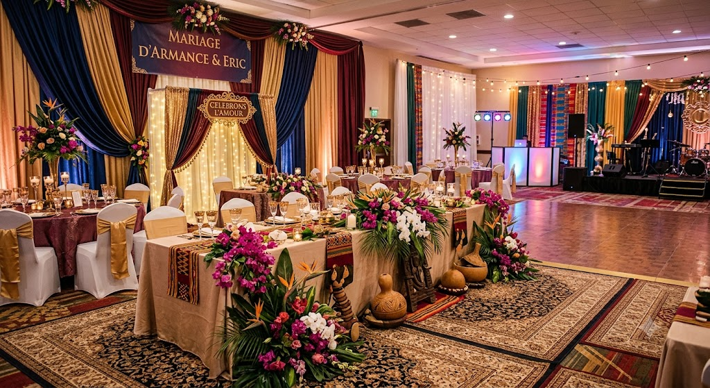 Salle de réception du mariage