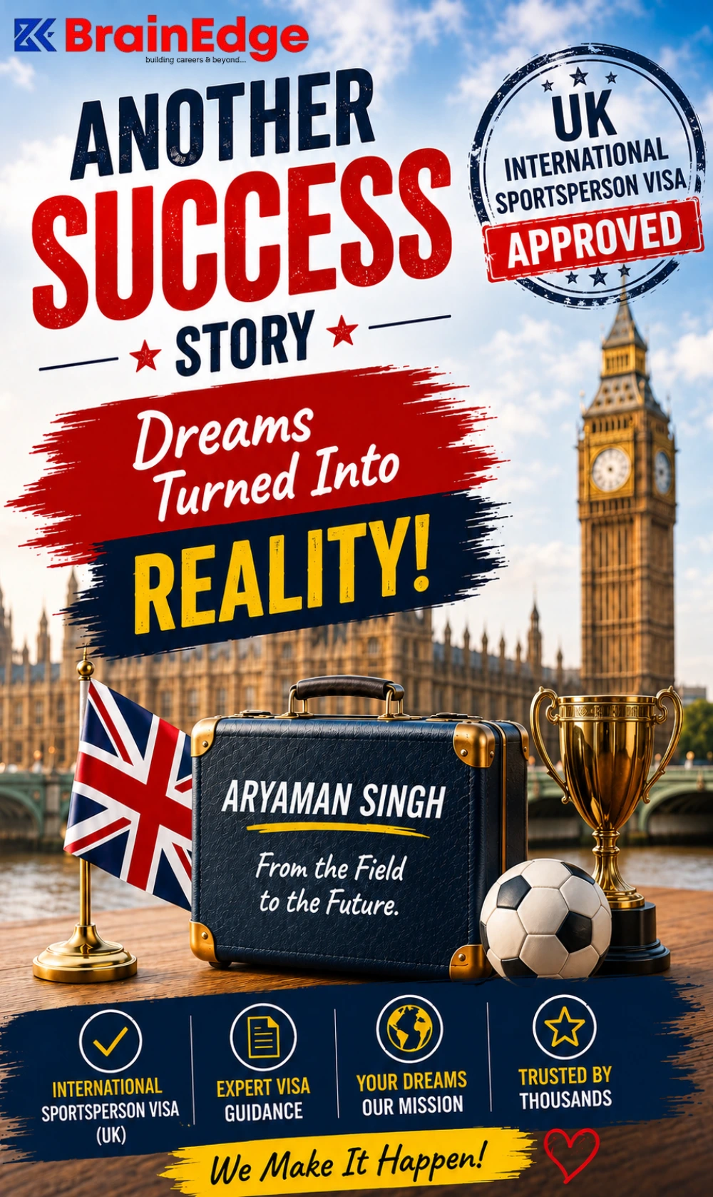 Aryaman Singh - UK International Sportsperson Visa