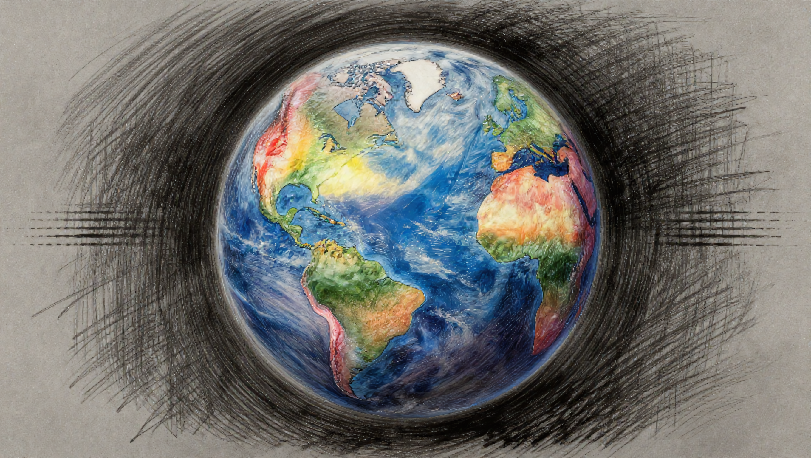 Sketchy Earth - Terre dessinée à main levée