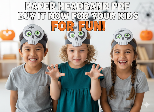 Printable Skull Headband