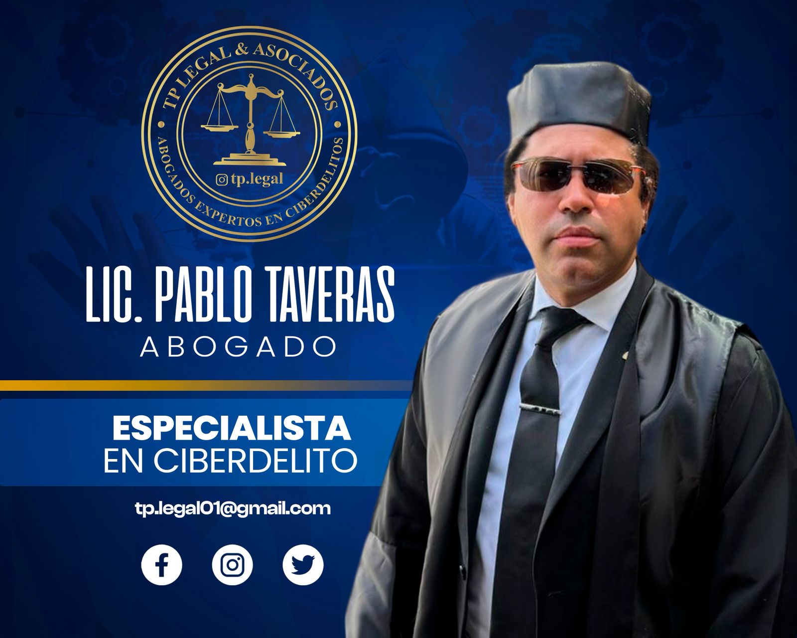 TP Legal & Asociados — Lic. Pablo Taveras, Abogado Especialista en Ciberdelito