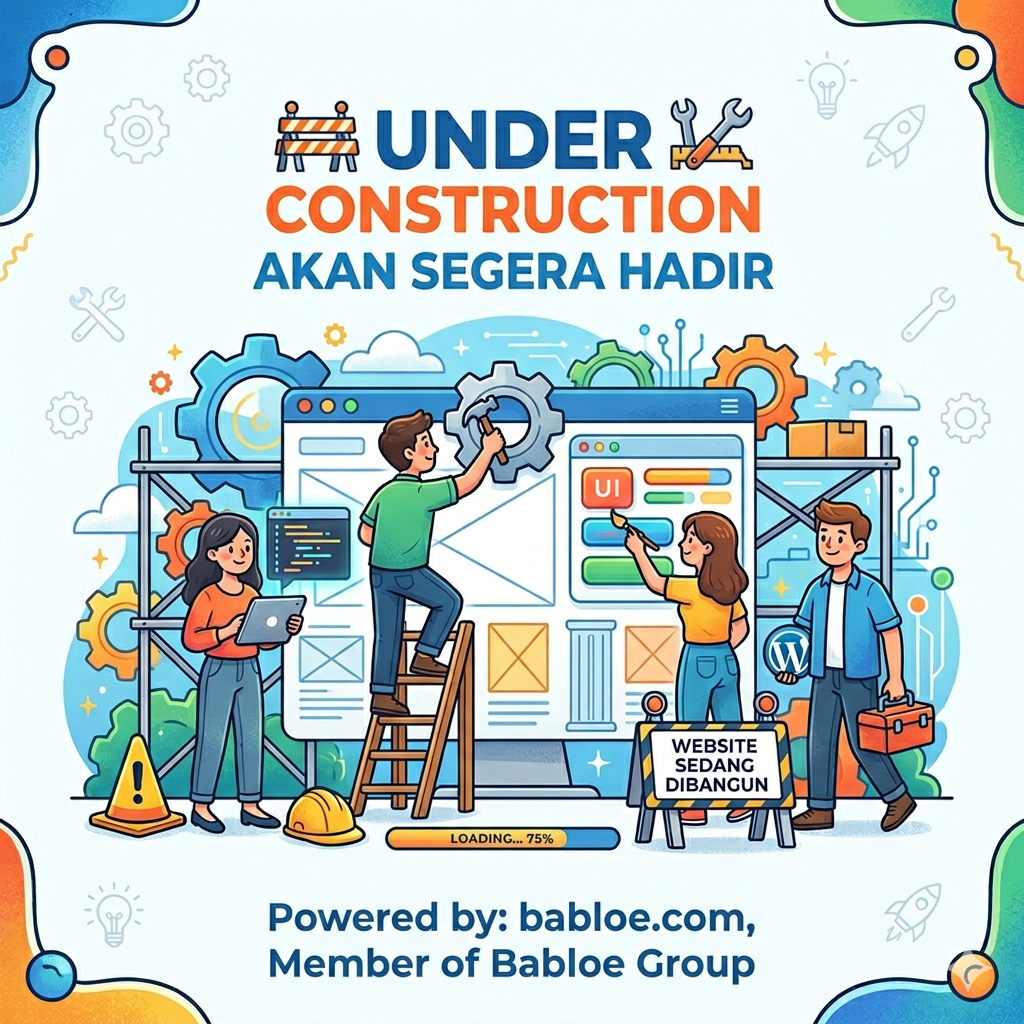 Website Sedang Dibangun - Under Construction Illustration