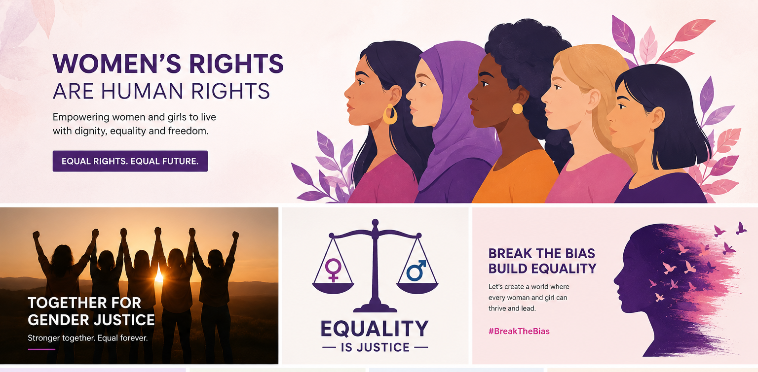 Women's Rights Are Human Rights - Promotional Illustration
