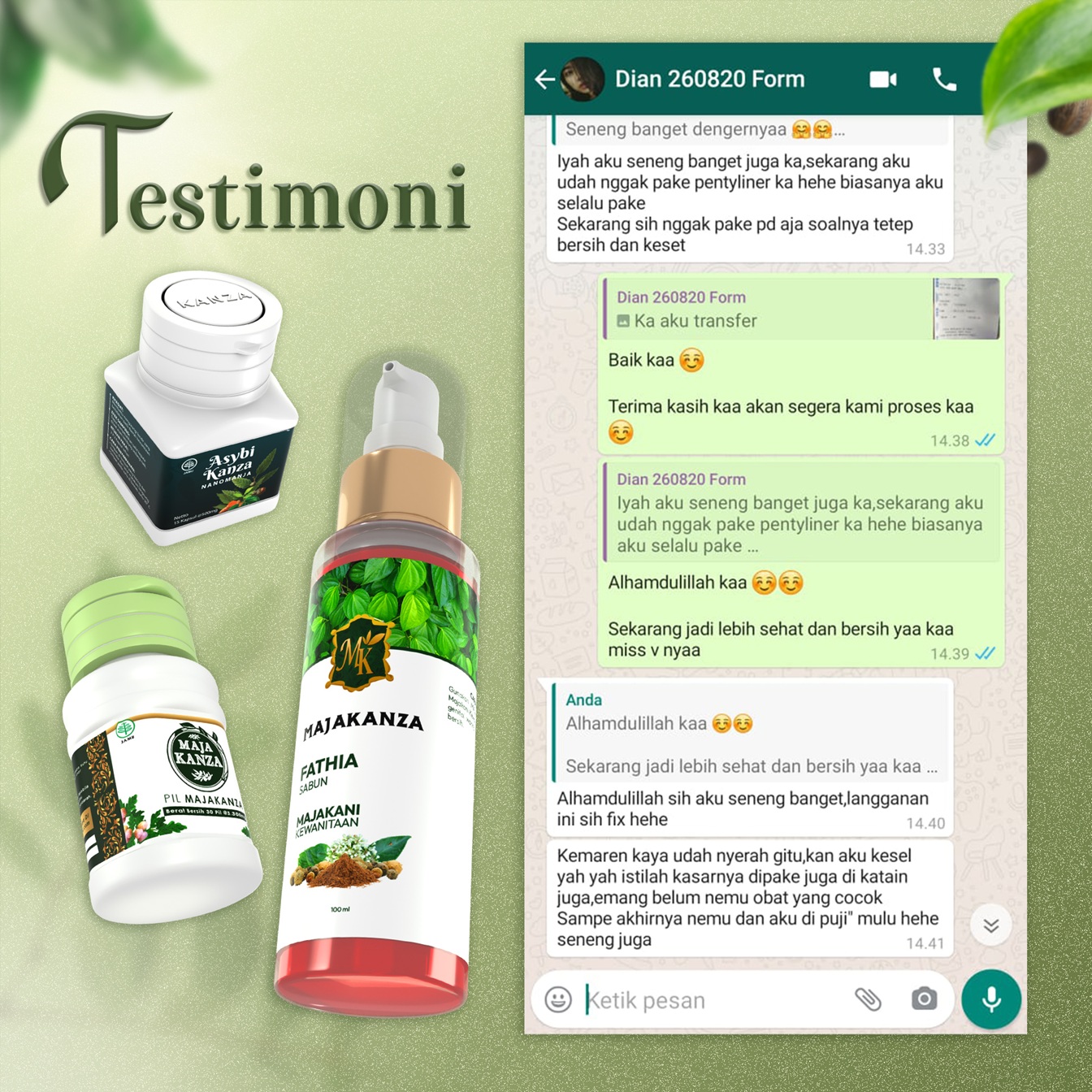 Testimoni Chat 1