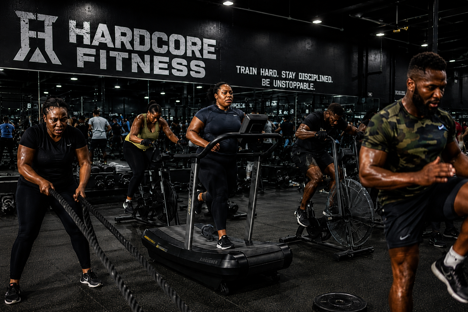 Hardcore Fitness Center interior
