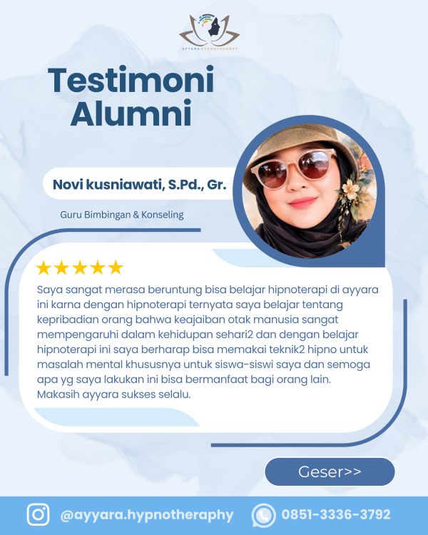 Testimoni Novi Kusniawati, S.Pd., Gr.