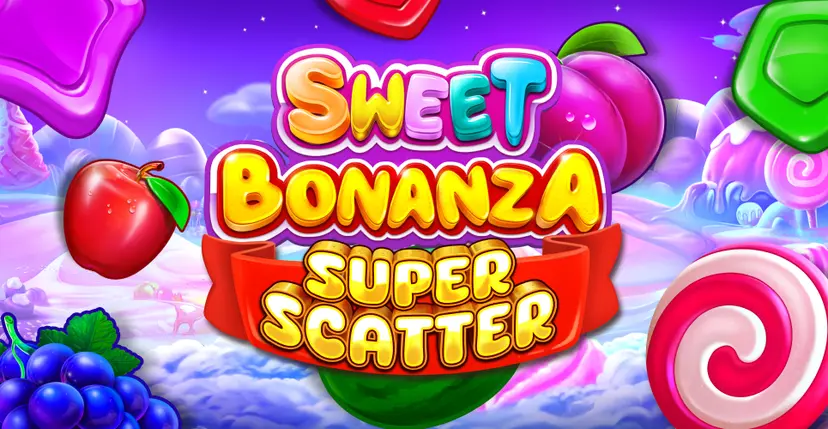 Sweet Bonanza Super Scatter Banner