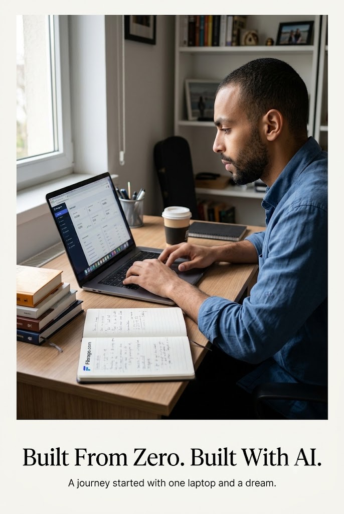 Founder working on laptop