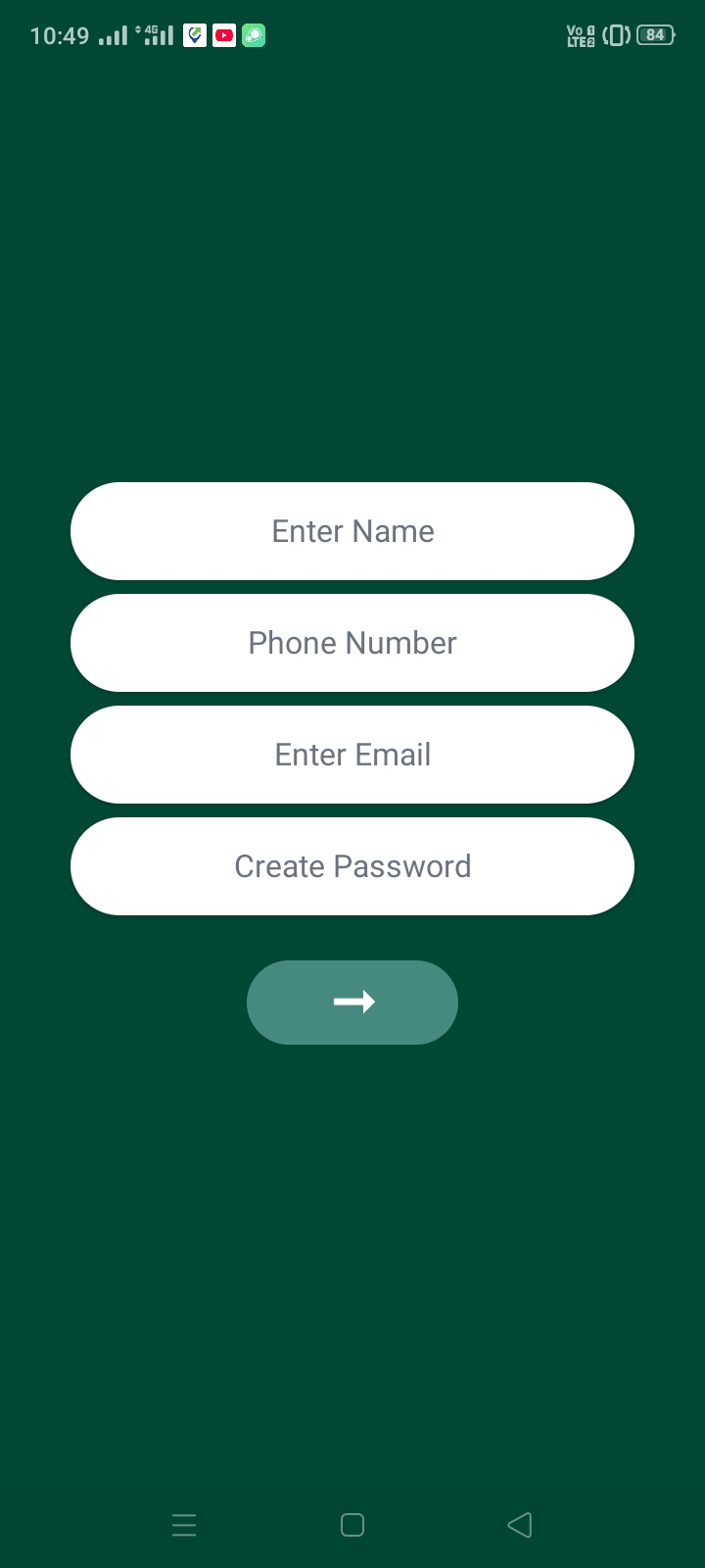 GhoomX Registration Screen