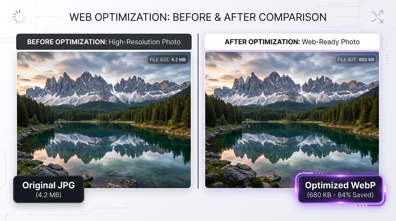 Before and After WebP Optimization Comparison