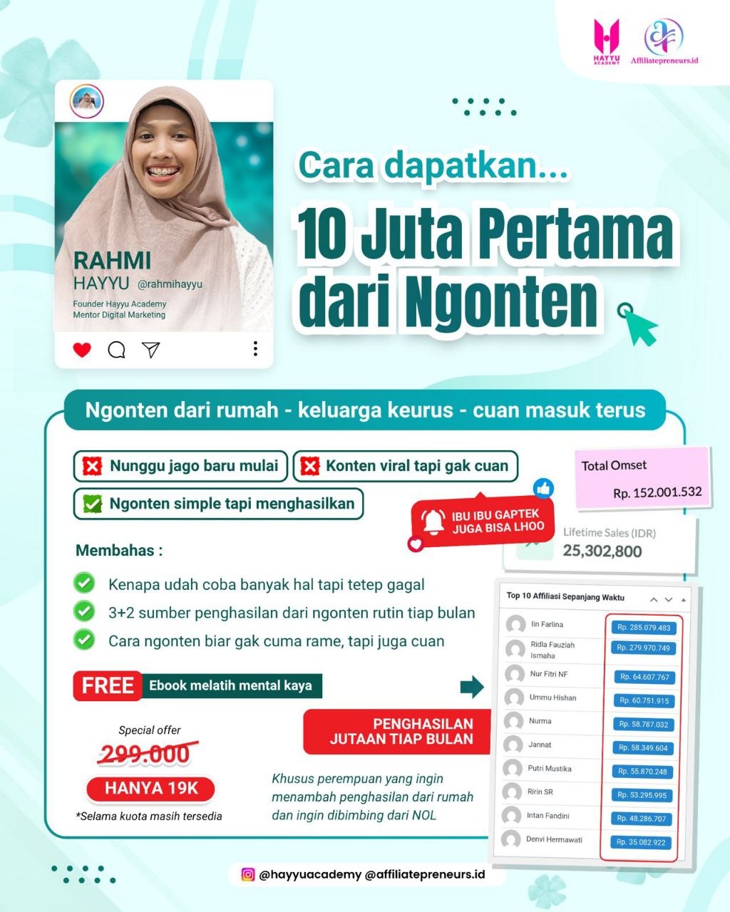 Flyer Rahmi Hayyu - Cara Dapatkan 10 Juta Pertama