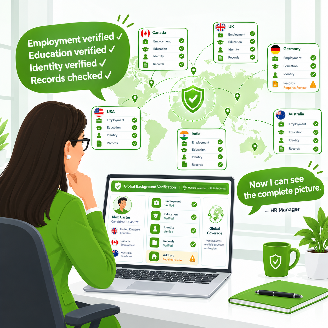 HR manager sees complete verification picture comic