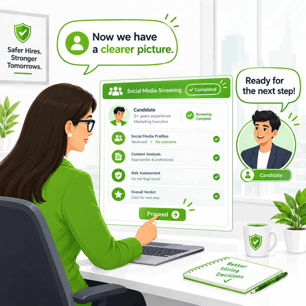 Social media screening cleared comic