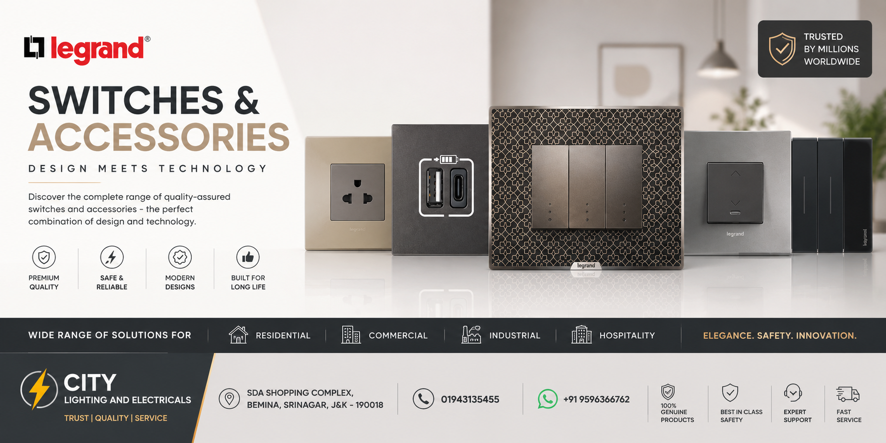 Legrand Switches & Accessories — Design Meets Technology.