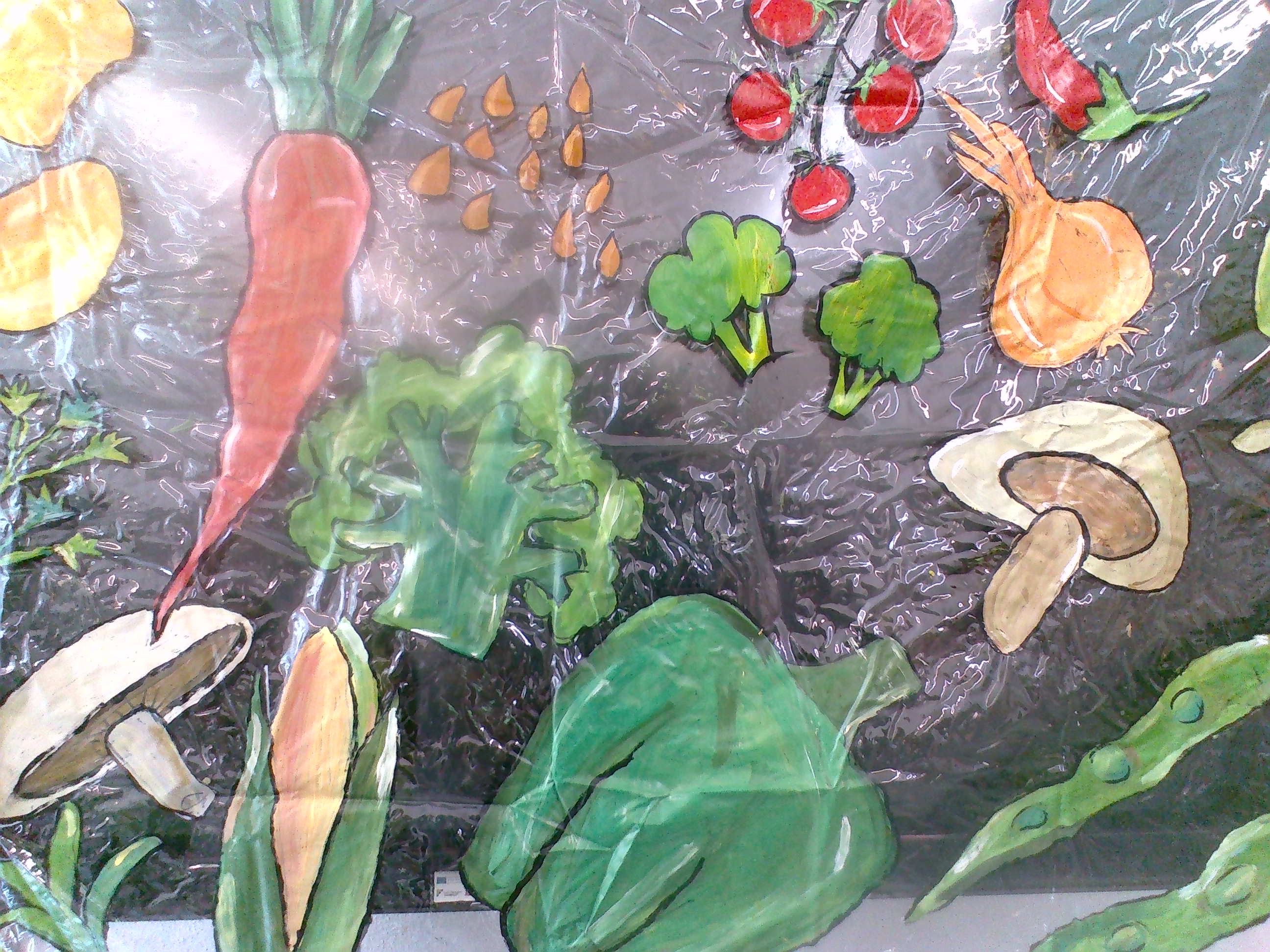 Il·lustracions de verdures i ingredients
