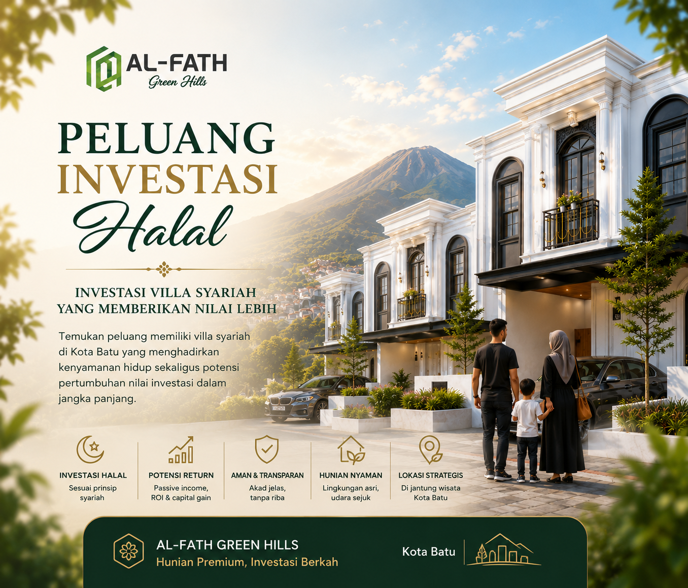Peluang Investasi Rumah Villa & Pasive Income Halal