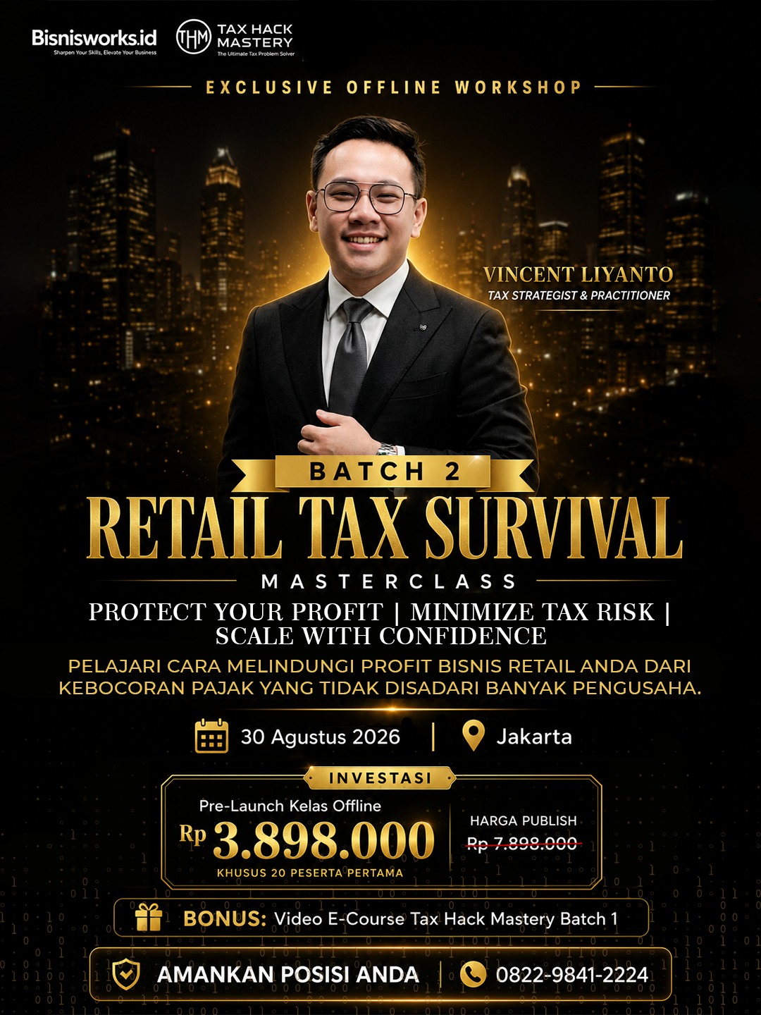 Retail Tax Survival Masterclass Poster