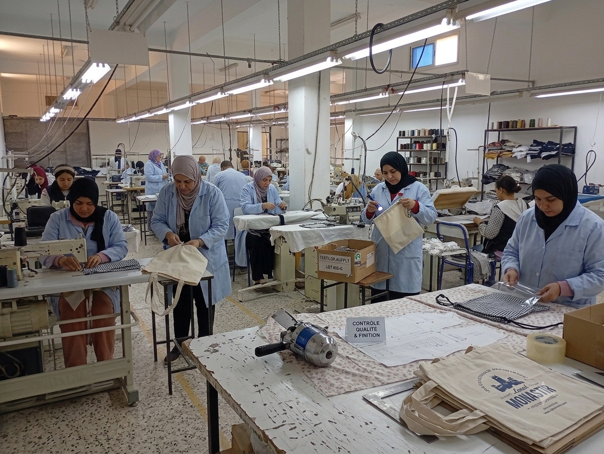Zone Contrôle Qualité & Finition — B&I Confection