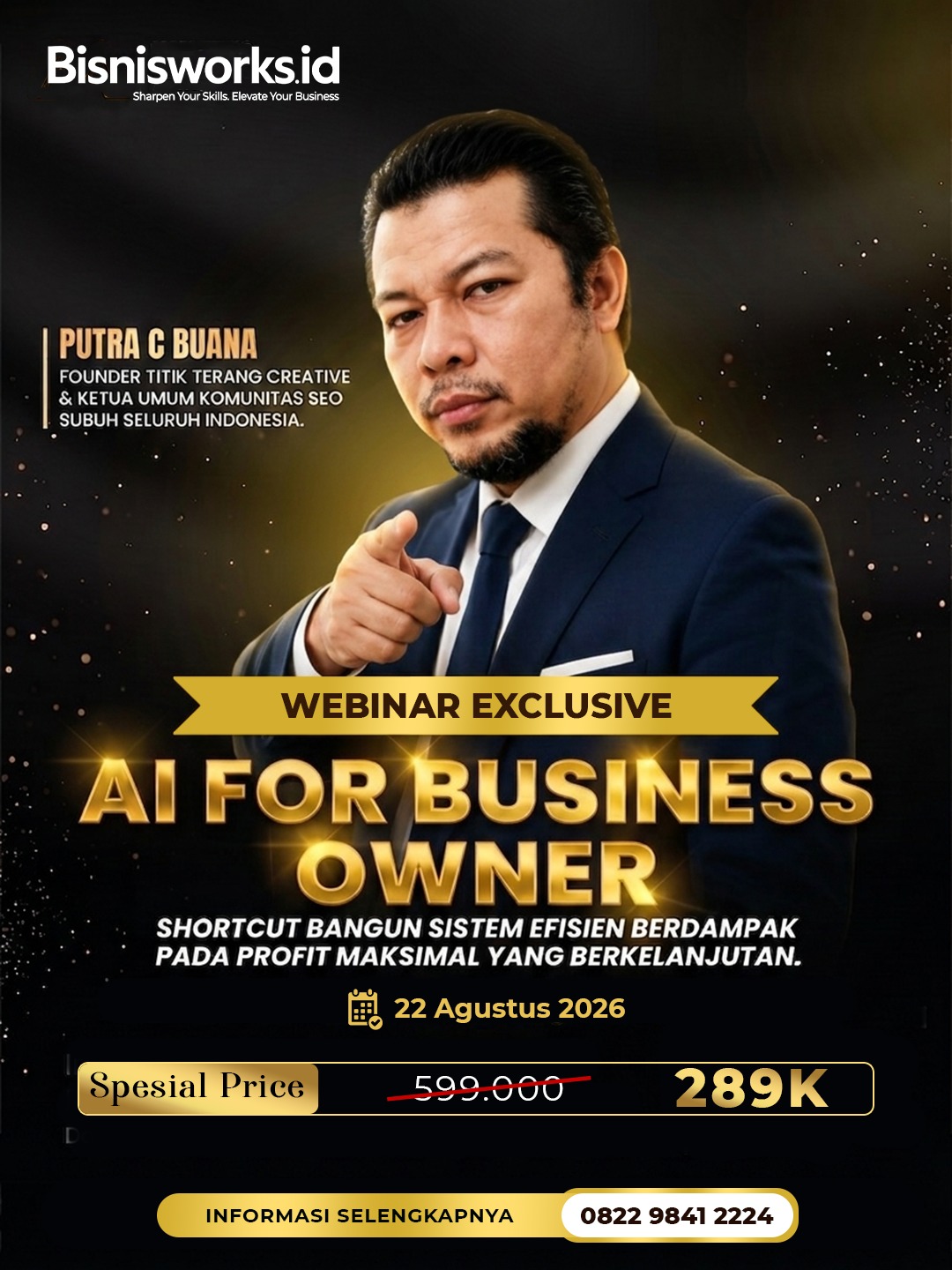 Poster Webinar AI For Business Owner
