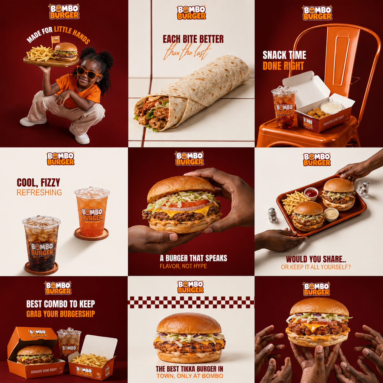 Bombo Burgers social media campaign