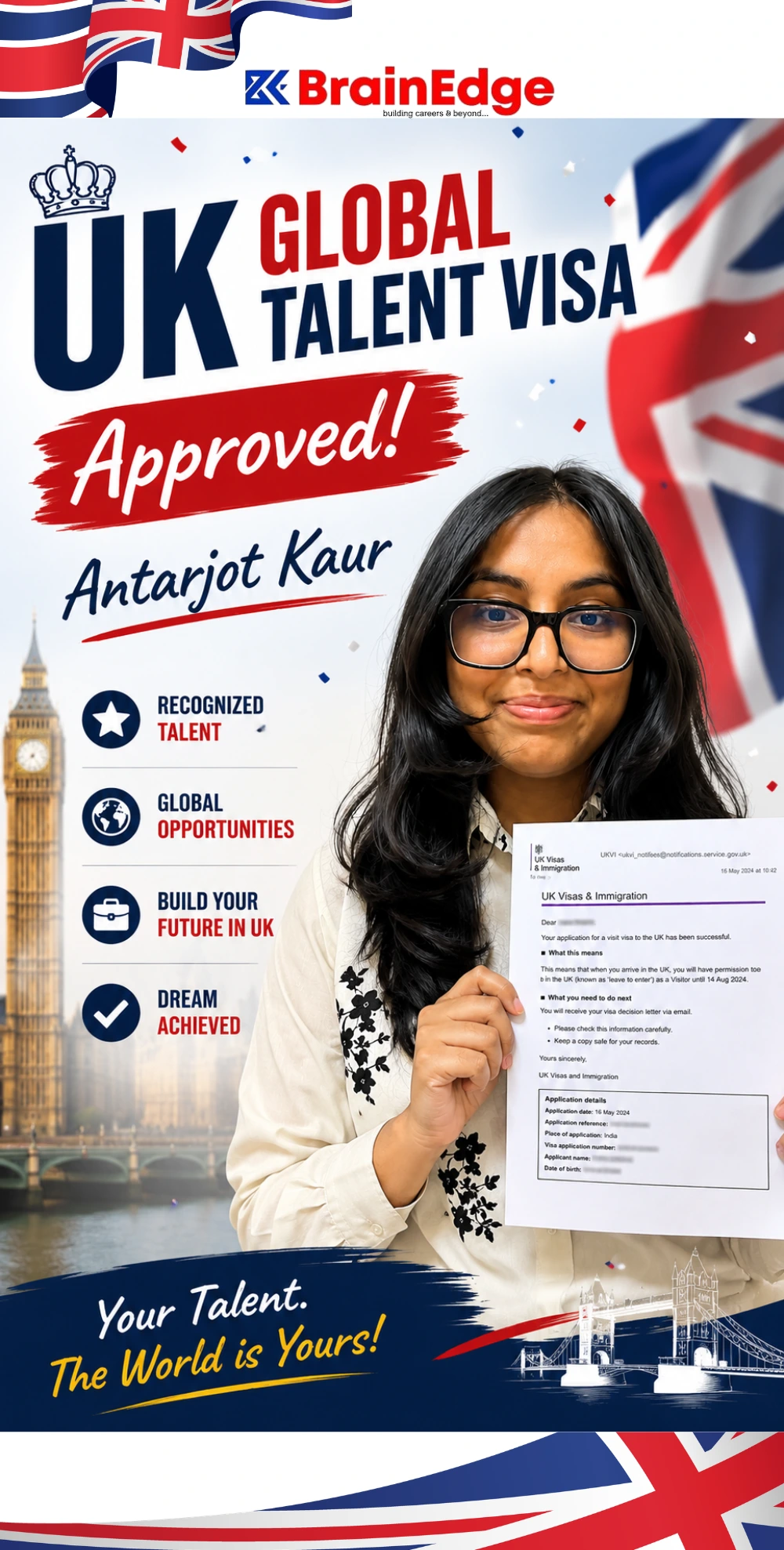 Antarjot Kaur - UK Global Talent Visa