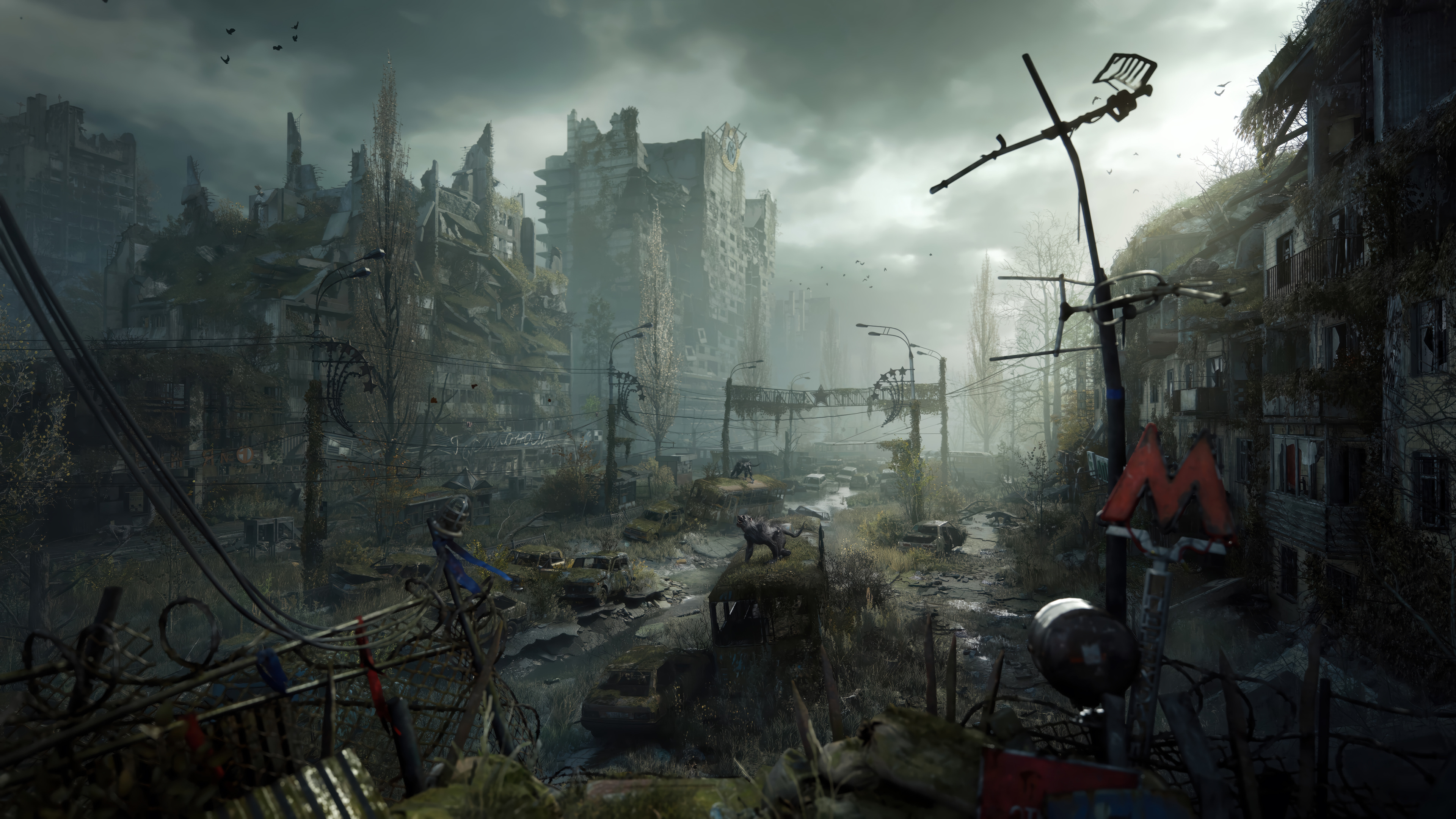 Post Apocalyptic Abandoned City Overgrown