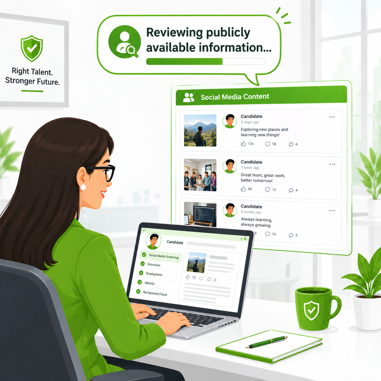 Reviewing publicly available social media comic