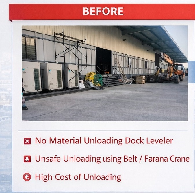 Before - No Dock Leveler