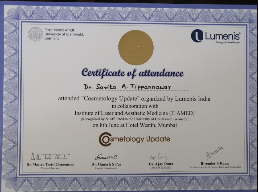 Lumenis Cosmetology Update Certificate