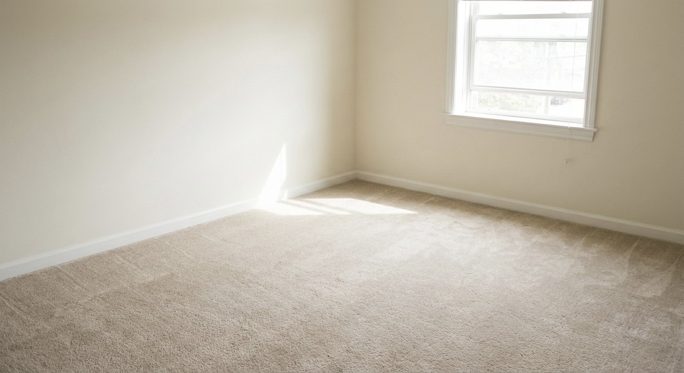 Sauberer leerer Raum