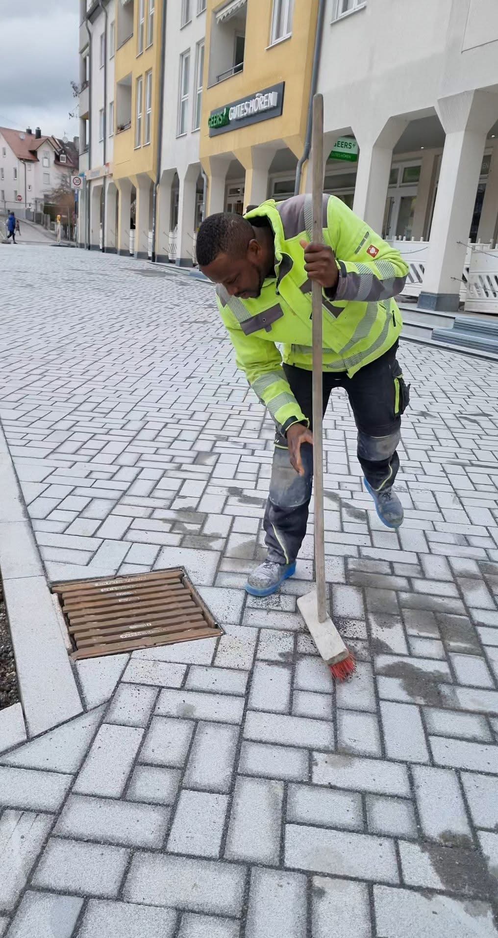Vincent Olisa bei der Arbeit