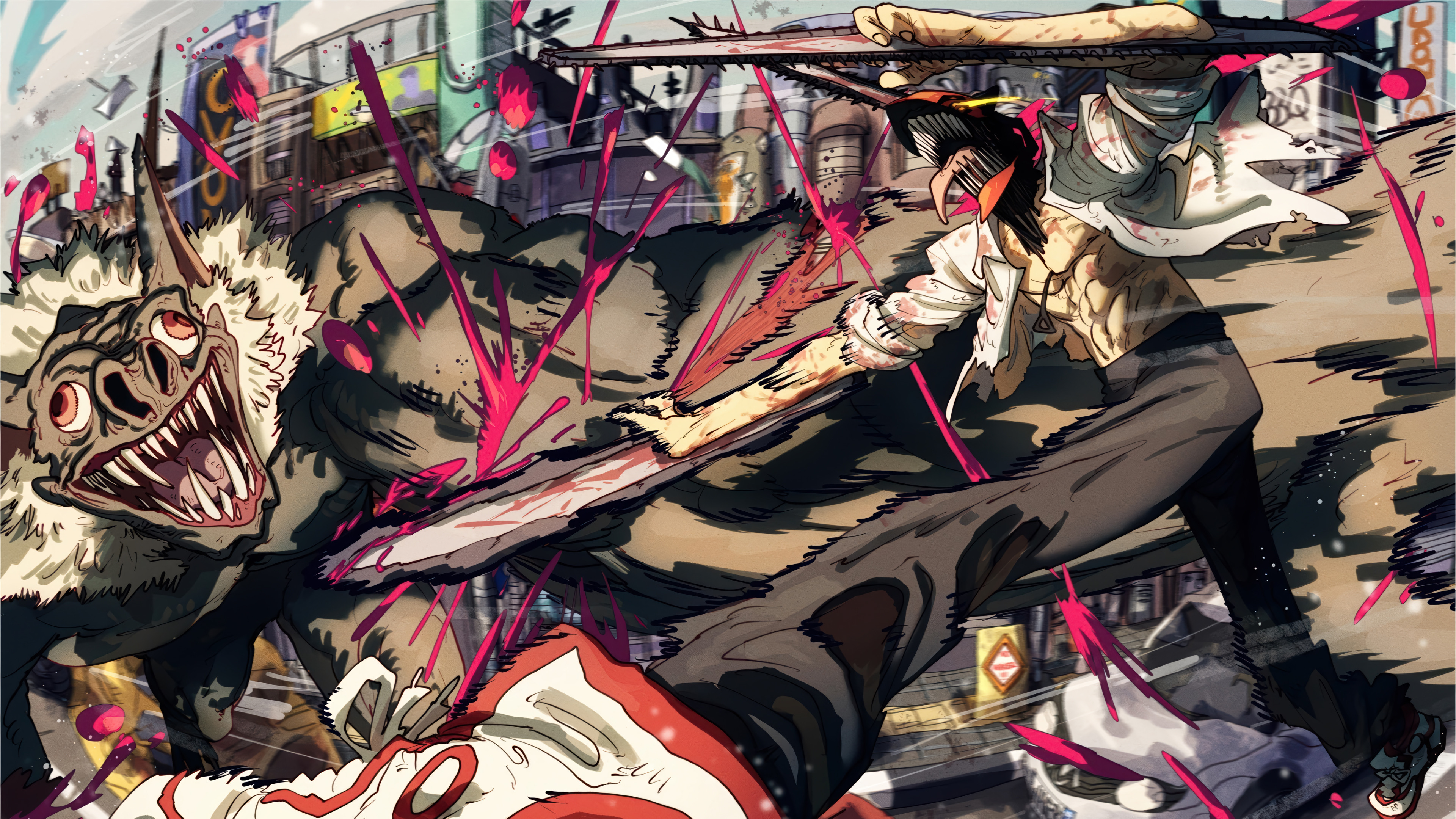 Saw Weapon Giant Monster City Anime