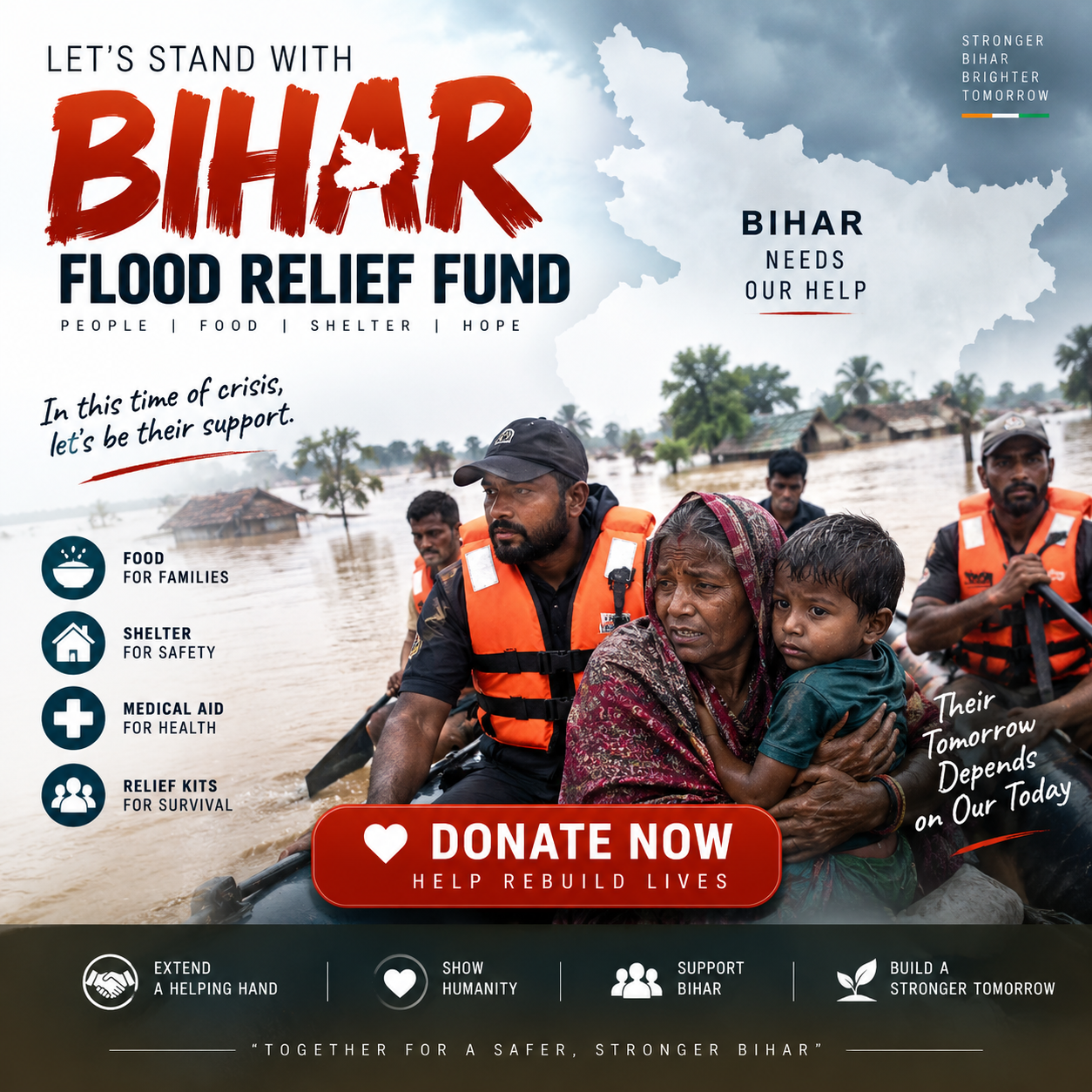 Bihar Flood Relief Poster 1