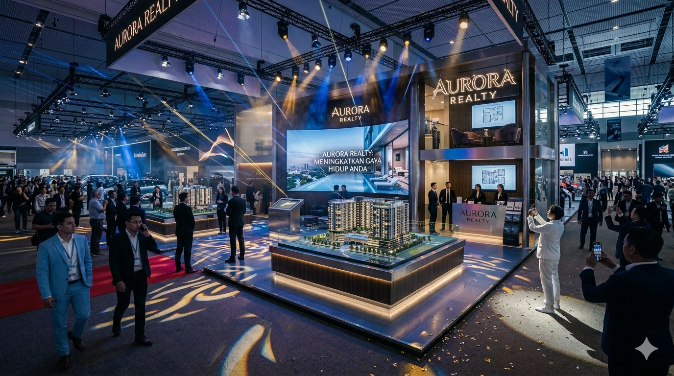Contoh Stand Booth Pro Aurora Realty