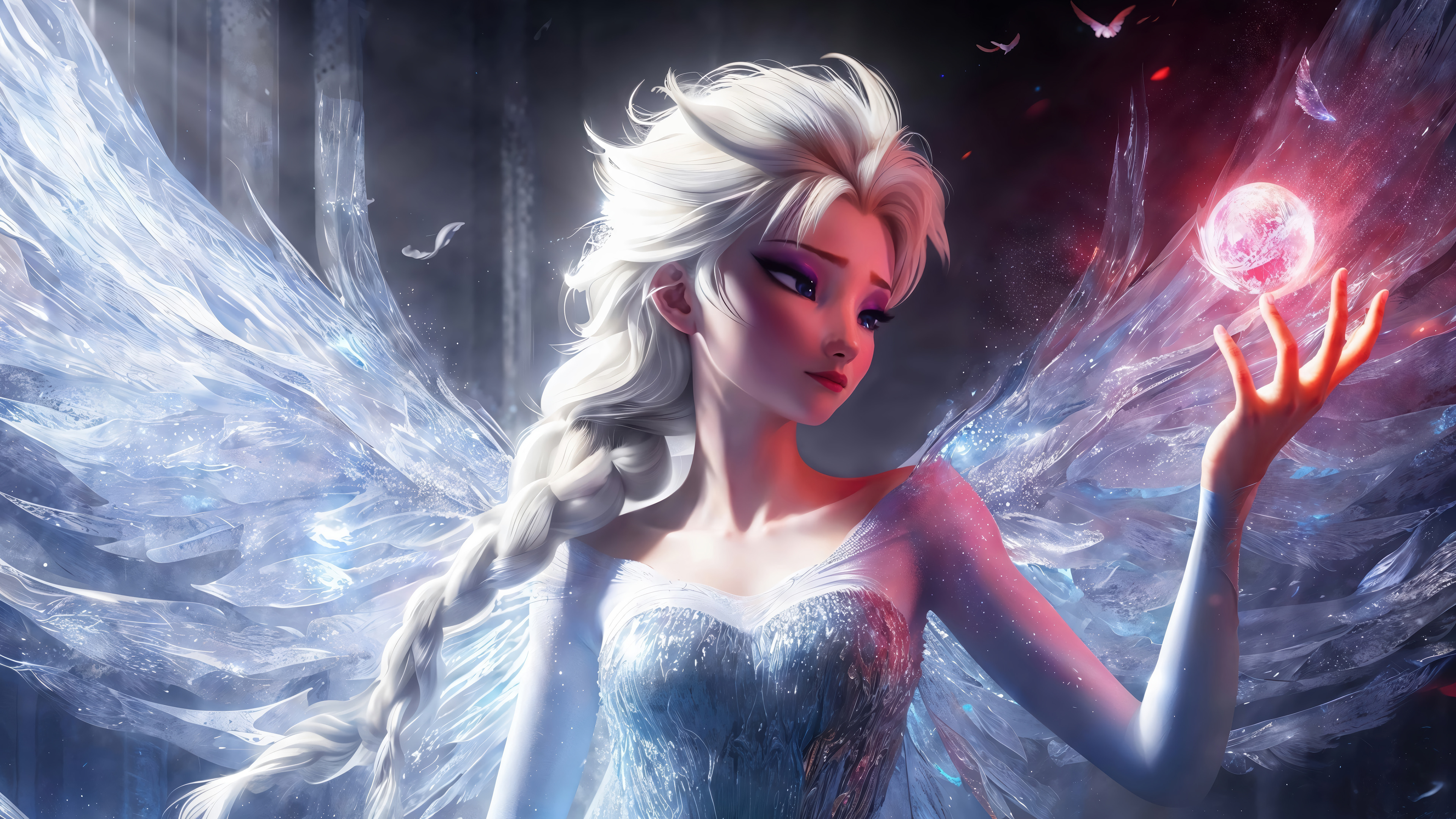 Ice Crystal Wing Woman Movie