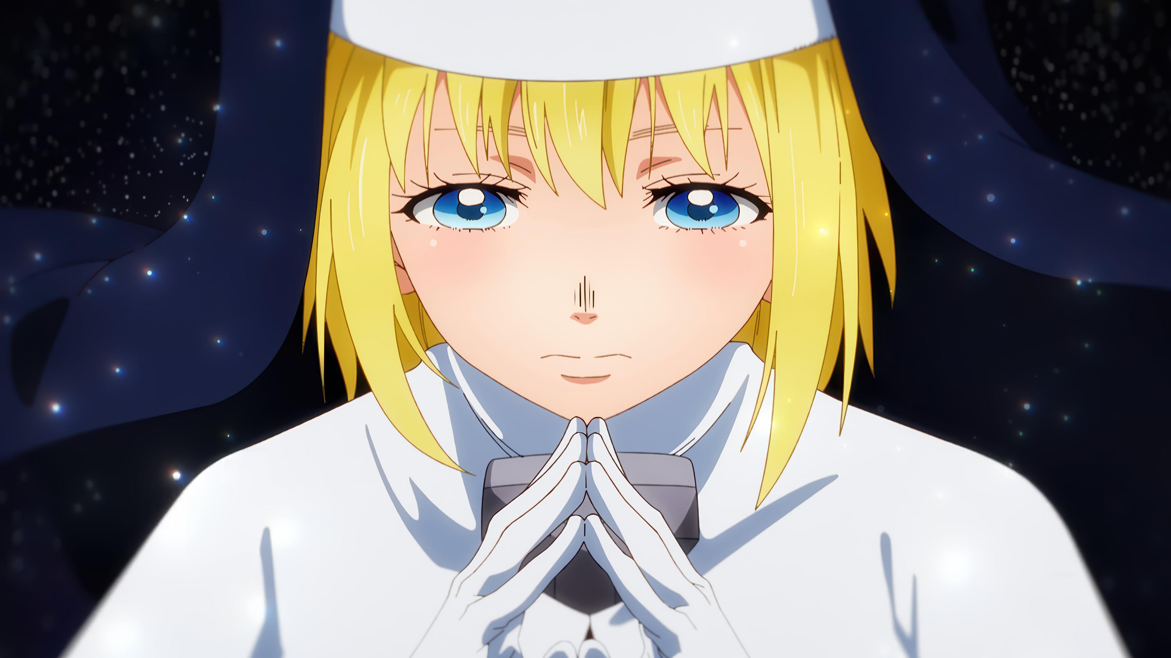 Blonde Starry Night Anime
