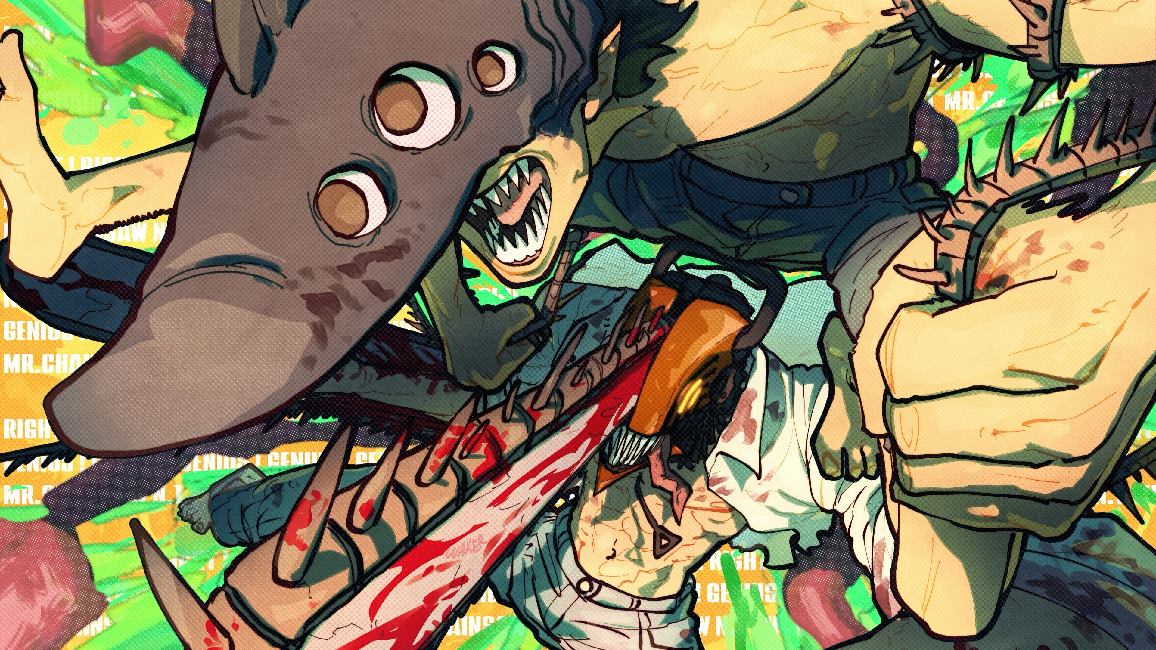 Multi Eye Dog Mask Weapon Genius Anime