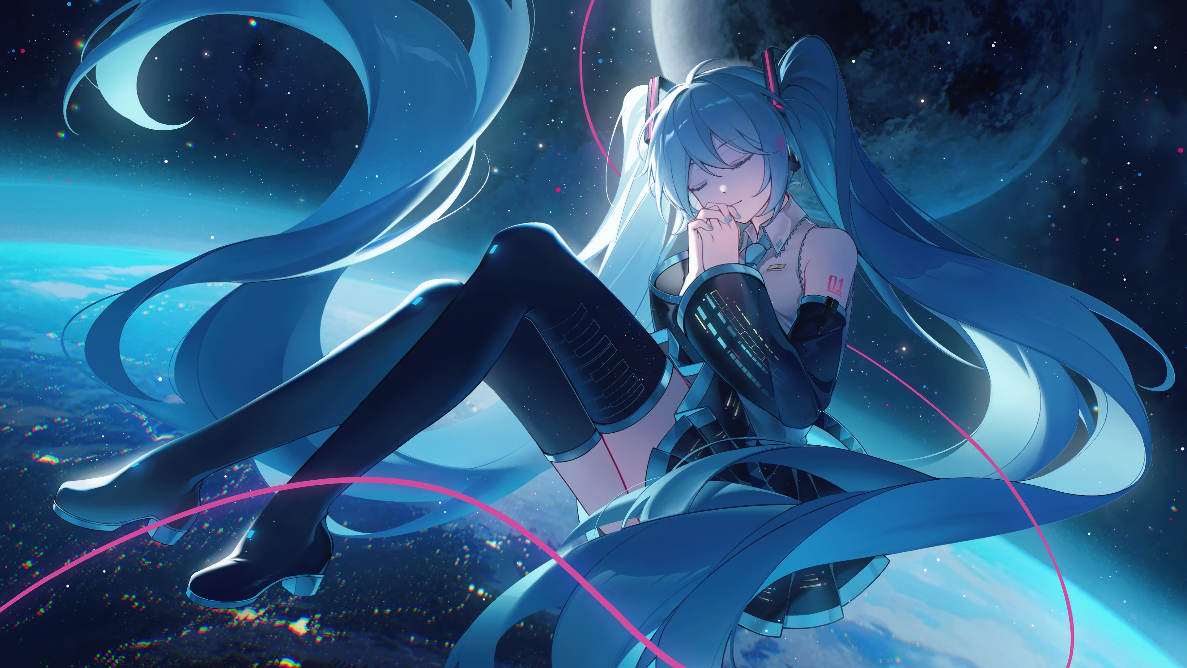 Miku In Space Anime