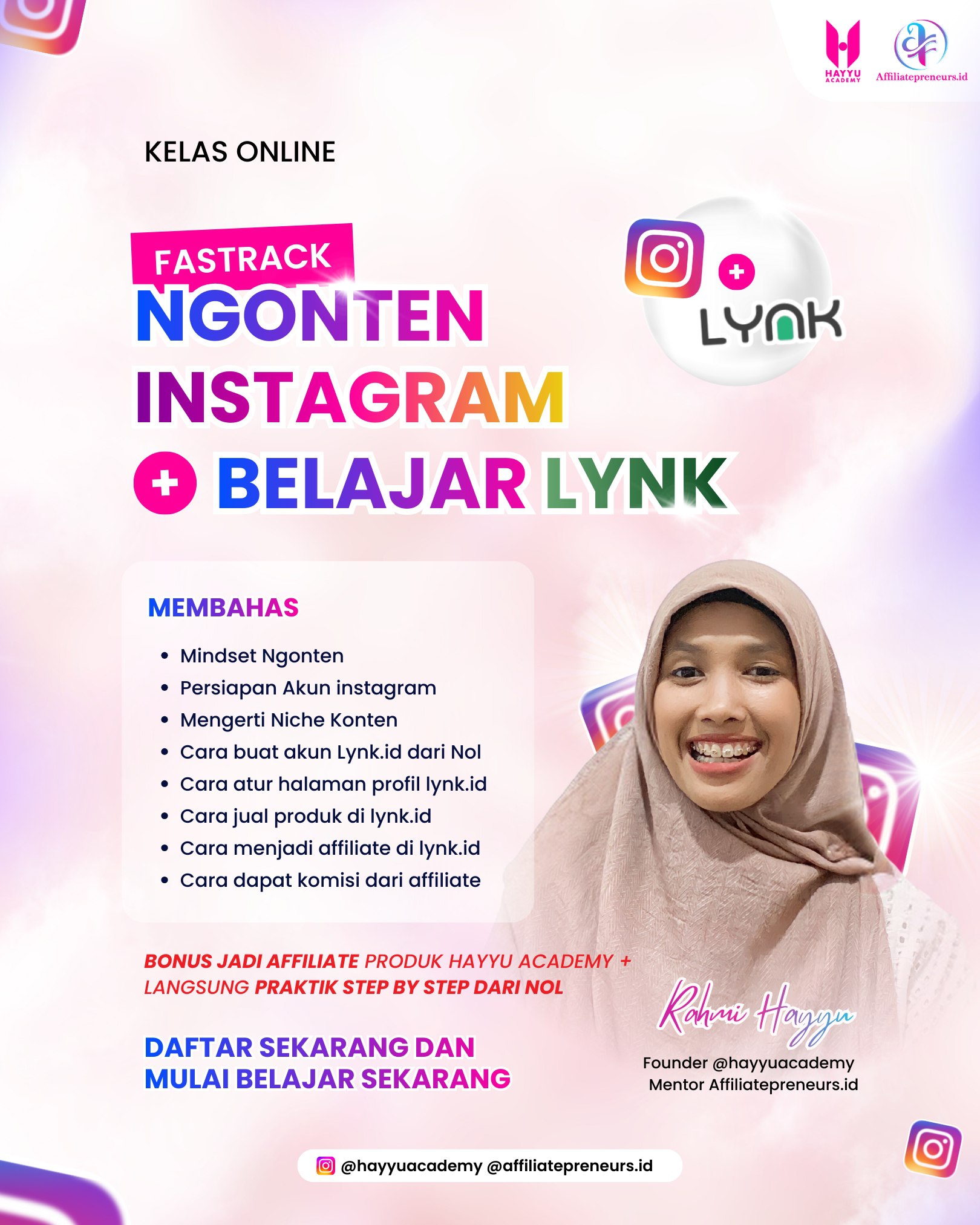 Fastrack Ngonten Instagram + Belajar Lynk