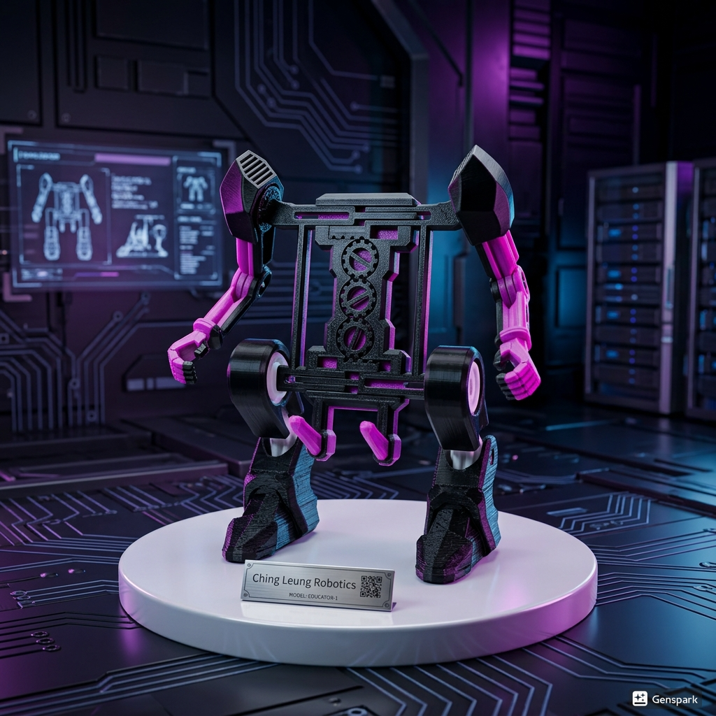 Robô Educator - Action Figure 3D