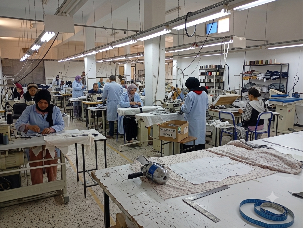 Ligne de production — Atelier de confection B&I Confection