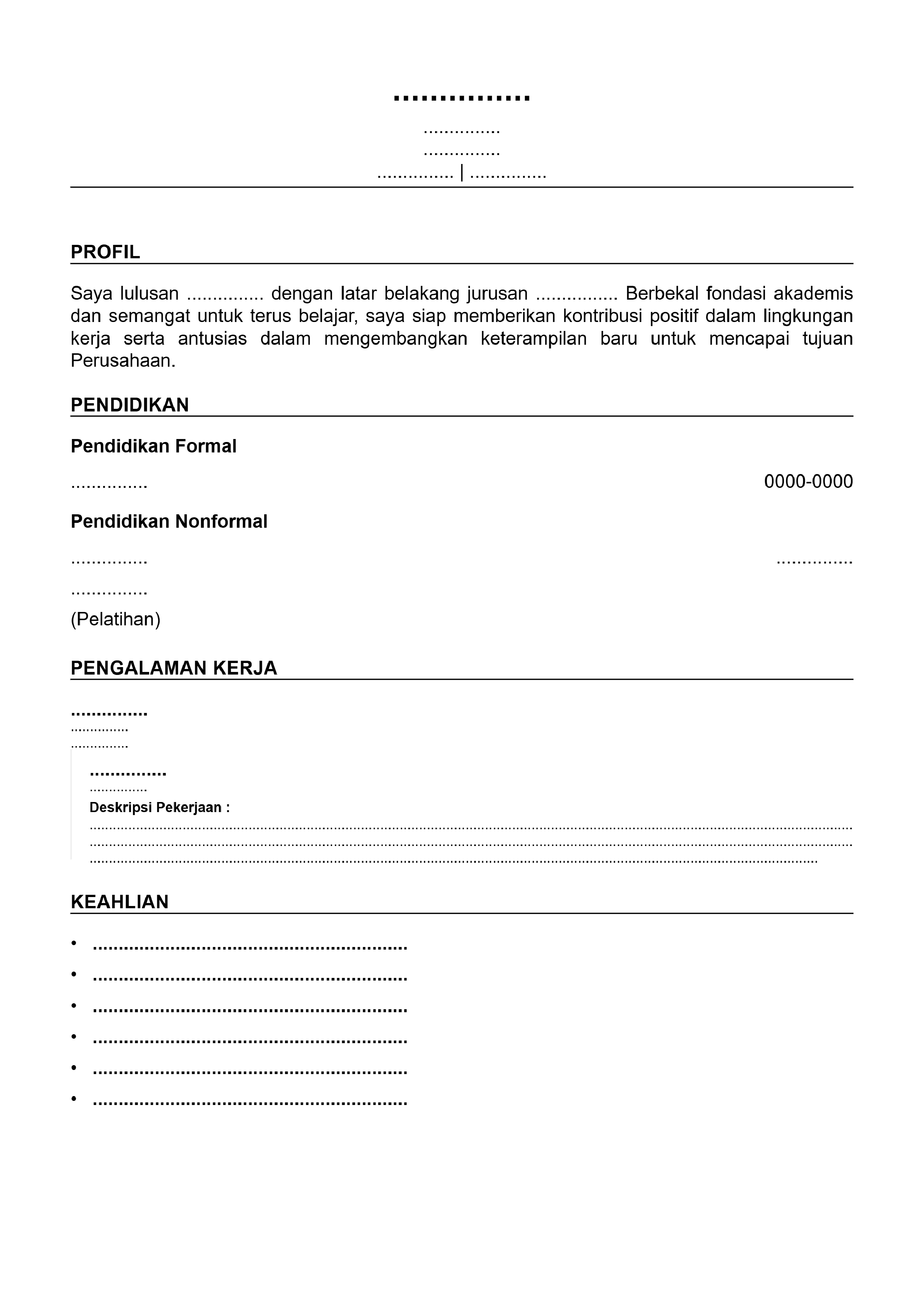 Contoh CV 4