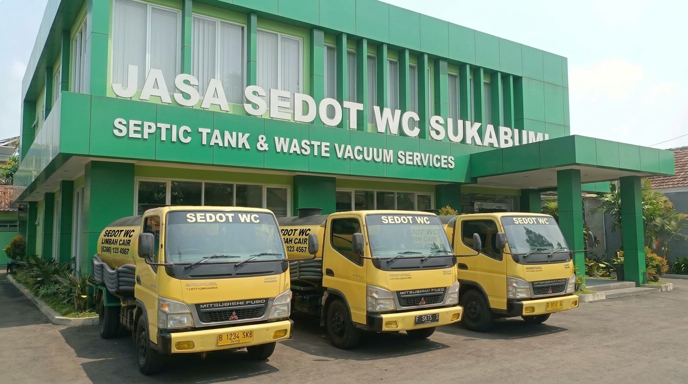 Kantor dan armada truk sedot WC Sukabumi