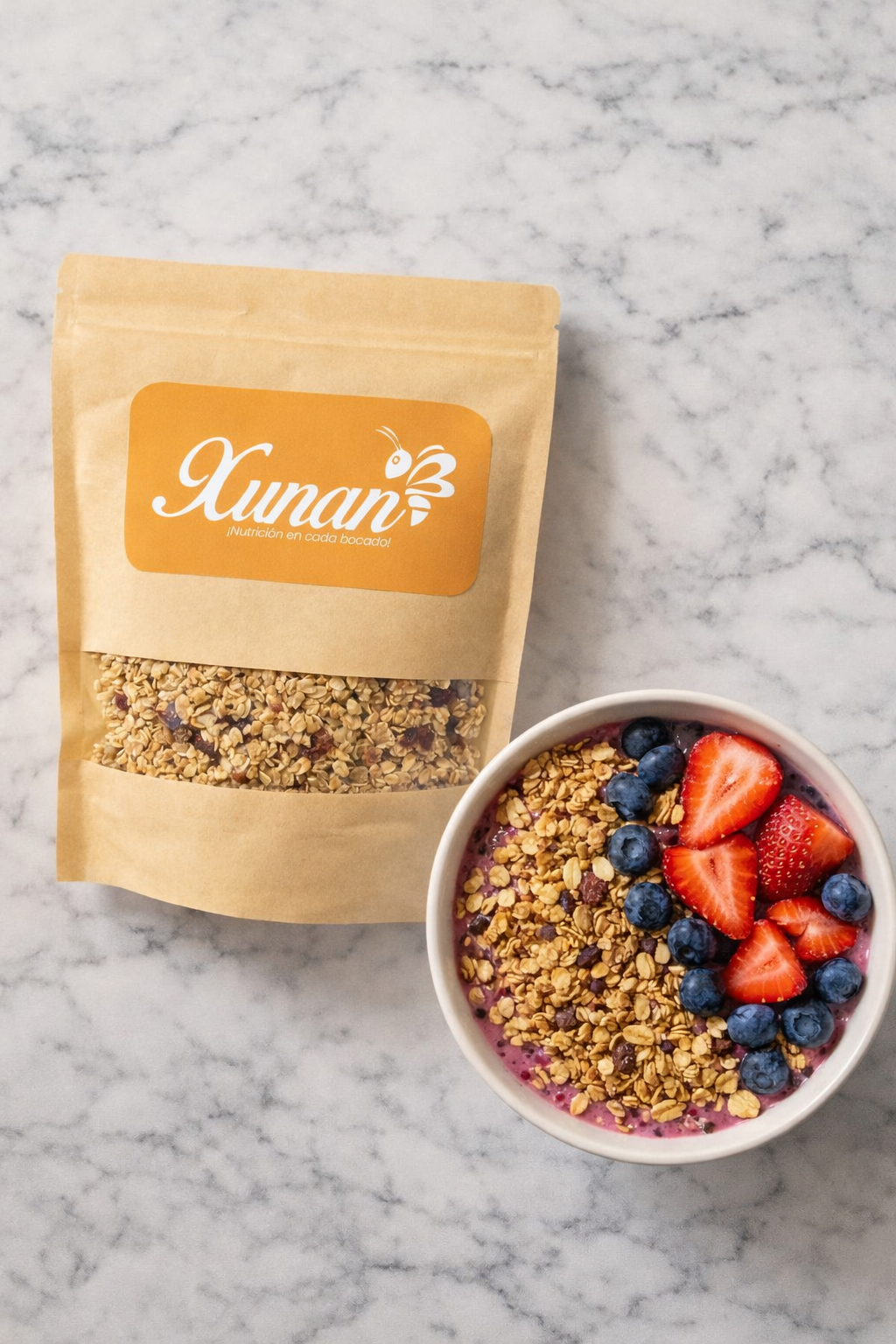 Xunan sobre smoothie bowl