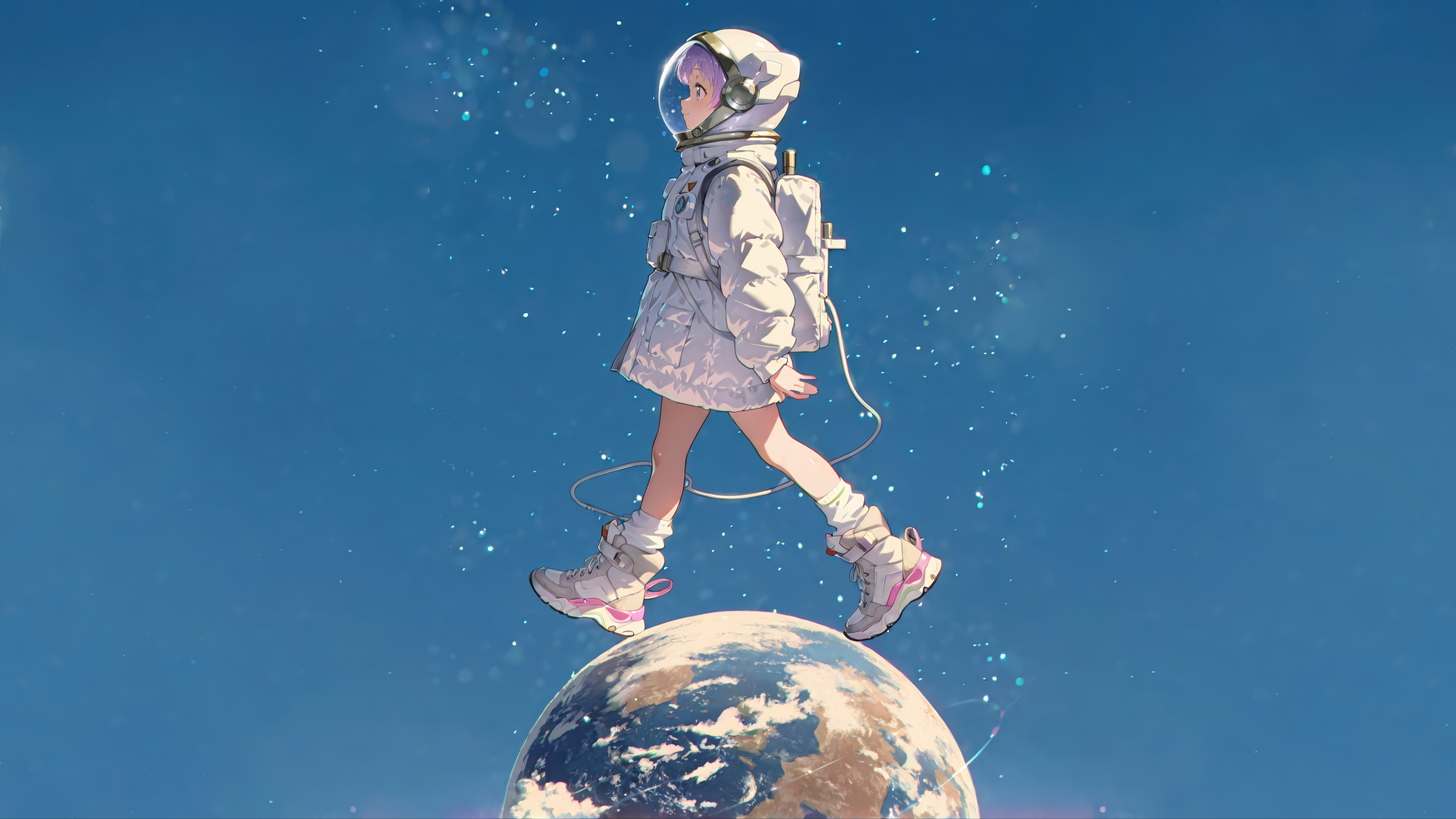 Space Walker Girl
