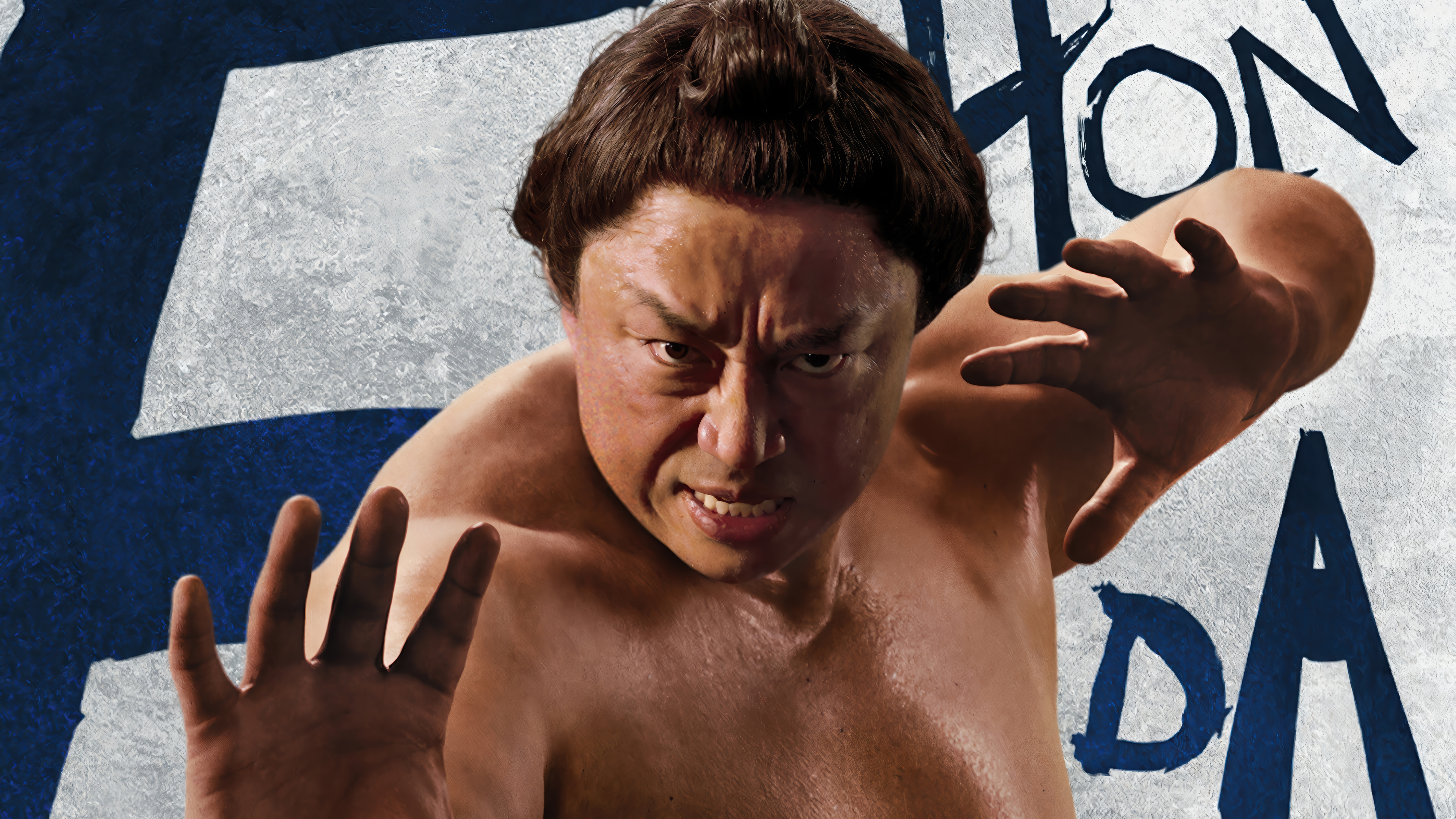 Martial Arts Blue White Pose Movie